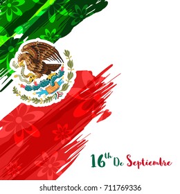 Mexico Independence day and cinco de mayo abstract design 