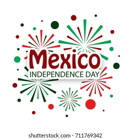 Mexico Independence day and cinco de mayo abstract design 