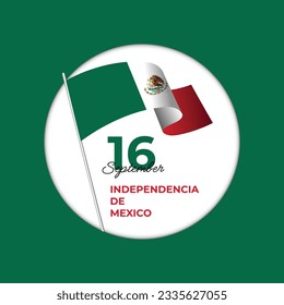 Mexico independence day design template