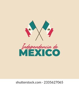 Mexico independence day design template