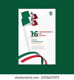 Mexico independence day design template