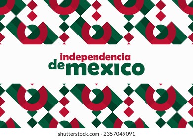 mexico independence day horizontal banner vector flat design