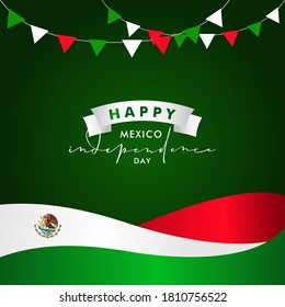 Mexico Independence Day Vector Design Illustration For Celebrate Moment