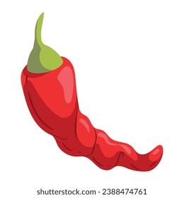 mexico jalapeno vegetable illustration isolated