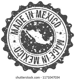 Mexico Made In Map Travel Stamp Icon City Design Tourism Export Seal