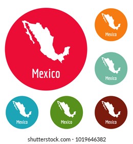 Mexico map in black. Simple illustration of Mexico map vector isolated on white background