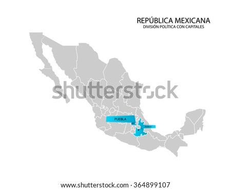 mexico map estado de
