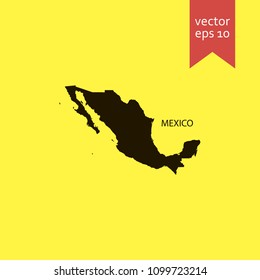 mexico map. mexico map icon. sign design. Vector EPS 10.