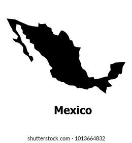 Mexico map icon. Simple illustration of mexico map vector icon for web