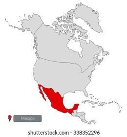 Mexico Map of North America