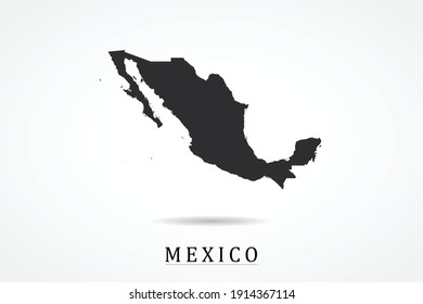 Mexico Map on white background - Vector illustration eps 10