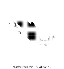 mexico map pixel art Suitable for posters and web icons