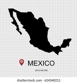 mexico map vector