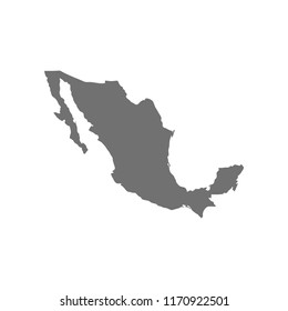 Mexico map vector. Vector illustration