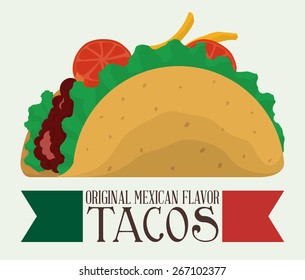 Mexico / mexican culture card design, vector illustration.