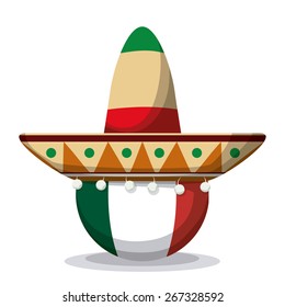 Mexico / mexican culture card design, vector illustration.