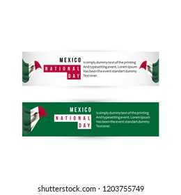 Mexico National Day Vector Template Design Illustration