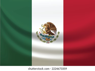 Diseño vectorial de bandera nacional de México