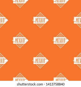 Mexico pattern vector orange for any web design best