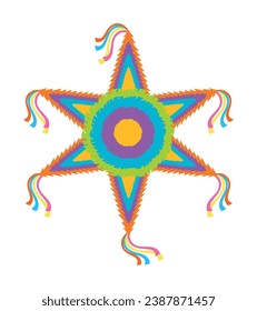 mexico pinata festive illustration isolated