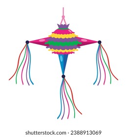 mexico pinata festive illustration isolated