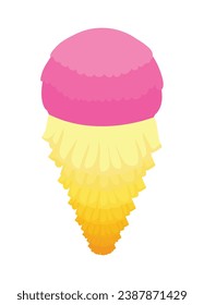mexico pinata ice cream illustration isolated