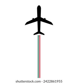 mexico plane icon. vector illustration isolated on white background