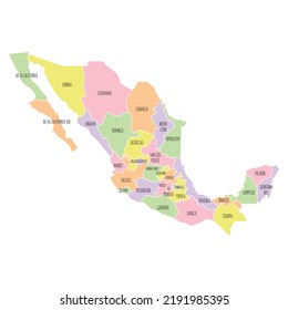 632 Mapa Mexico Division Politica Images, Stock Photos & Vectors ...