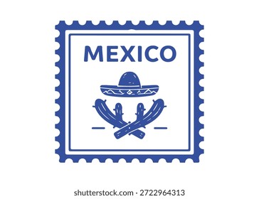México selo postal ícone do vetor em um fundo branco
Carimbo de correio vetorial sobre fundo branco