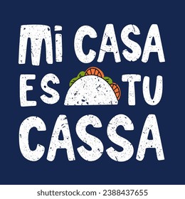Mexico quote greeting card for mexican holiday, flat lettering, logo mexico