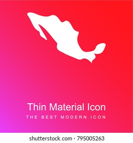 Mexico red and pink gradient material white icon minimal design