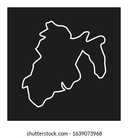 Mexico region map, country of Mexico