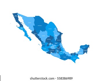 Mexico Regions Map