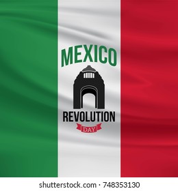 Mexico Revolution Day Vector Design.