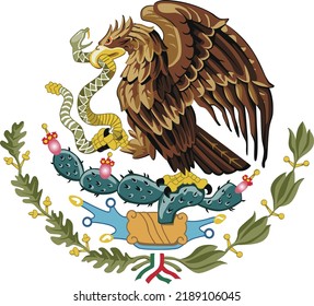 mexico State Emblem or Symbol and Flag Images