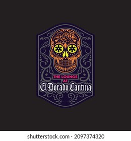 RESTAURANTE DE ESTILO MÉXICO DISEÑO DE LOGOTIPO EL DORADO CANTINA