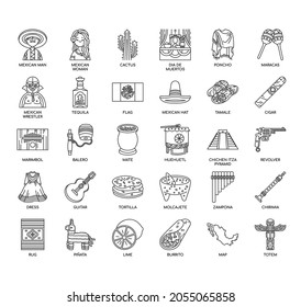 Mexico Symbol , Thin Line and Pixel Perfect Icons