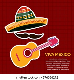 Mexico theme illustration