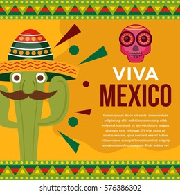 Mexico theme illustration