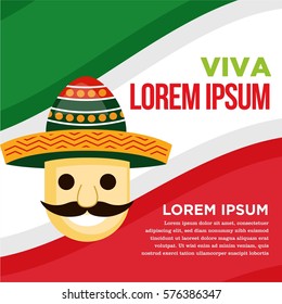 Mexico theme illustration
