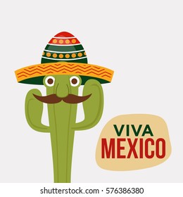 Mexico theme illustration