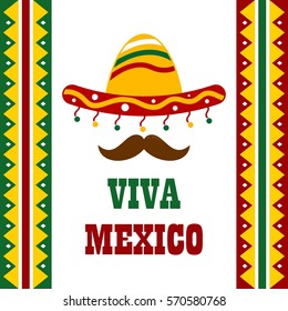 Mexico theme poster illustration 