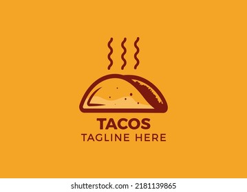 Mexico Traditional Food Tacos. Tacos Vector Design Illustration.