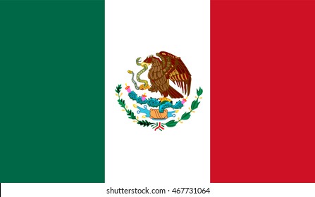 Mexico Vector Flag National Symbol Mexico Stock Vector (Royalty Free ...