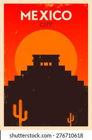 Mexico Vintage Poster Design