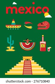 Mexico Vintage Poster Design