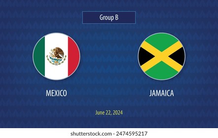 México vs Jamaica marcador de fútbol transmitido torneo Plantilla América 2024