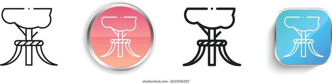 meyboom icon. Thin Linear, Regular and Button Style Design Isolated On White Background