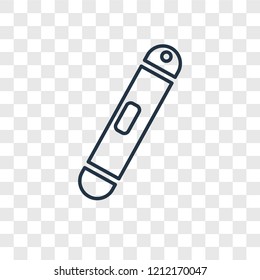 Mezuzah concept vector linear icon isolated on transparent background, Mezuzah concept transparency concept in outline style