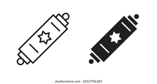 Mezuzah ícone elemento de design. Traçado editável. Vetor